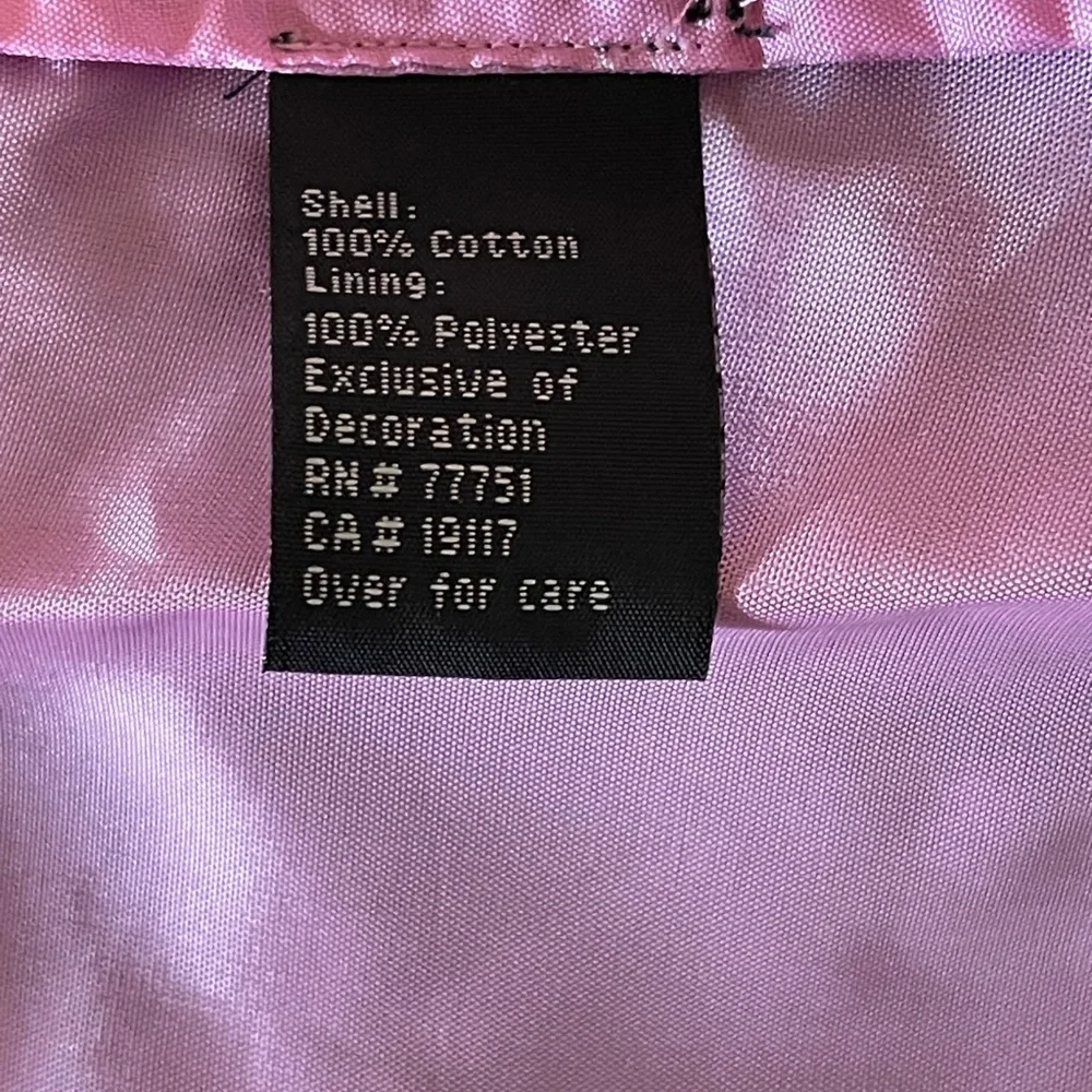 Vtg Betsey Johnson Lace Overlay Dress Pink Black Goth Y2k Dark Fairy Glam Size 8 - Picture 8 of 9